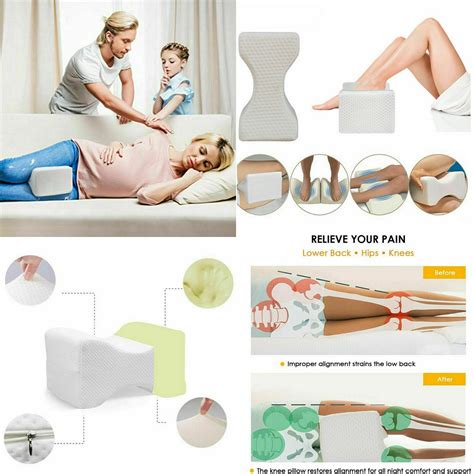 Knee pillow side sleeper Leg support Memory Foam | Ubuy India