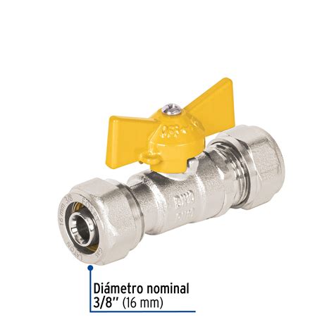 Válvula esfera para PE-AL-PE, 3/8 , Foset, Válvulas De Esfera, 45943