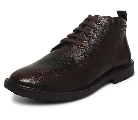 Buy LOUIS STITCH Men's Italian Leather High Ankle Boots American Brown ...