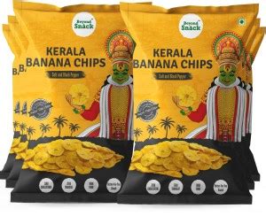 Beyond Snack Kerala Banana Chips Salt & Black Pepper 600g Chips (6 x ...