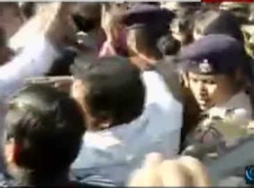 Women's group stopped on their way to Shani Shingnapur temple