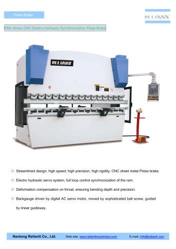 CNC Electro-Hydraulic Synchronization Press Brake (PBB) - Nantong ...
