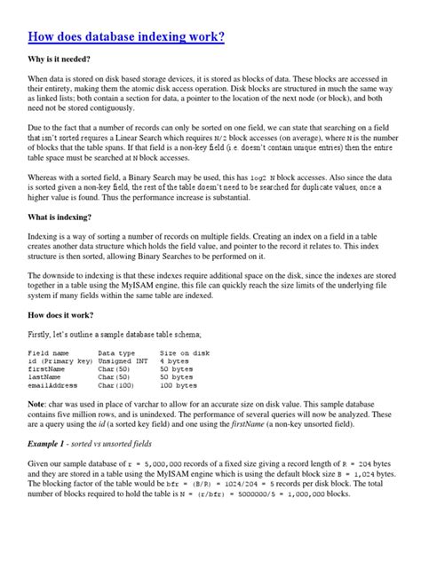 Database Index Tutorial 的图像结果