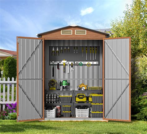 Amazon.com : Florise Outdoor Storage Shed, 5x3 Ft Metal Steel Tiny ...