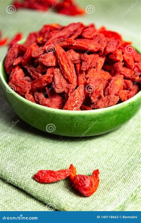 Healthy Superfood, Red Dried Goji Chinese Wolfberry Berries, Used in ...
