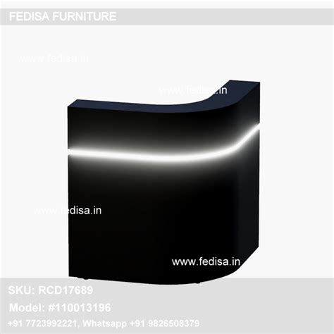 Office Reception Table A Reception Desk Curved Salon Desk Reception ...
