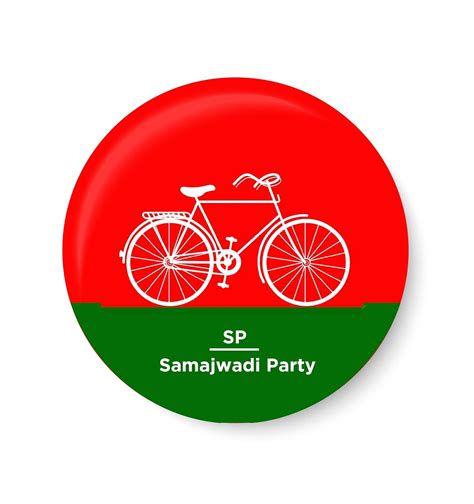 Buy PEACOCKRIDE Vote for Your Party I Samajwadi Party Symbols Pin Badge ...