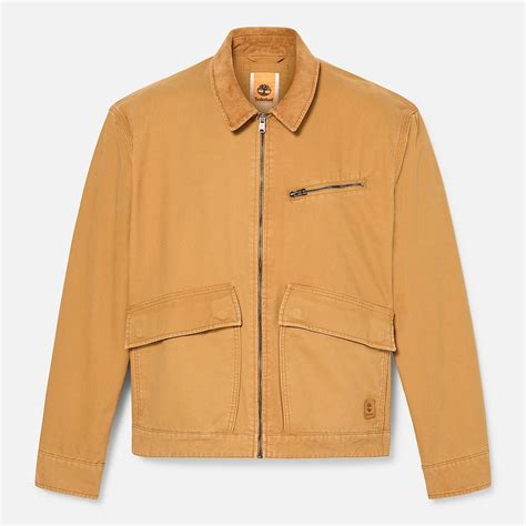 Strafford Washed Canvas Jacket for Men in Yellow
