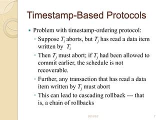 Image result for Timestamp Ordering Protocol