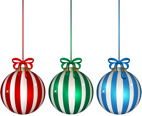Hanging Christmas Ball Ornament Clipart