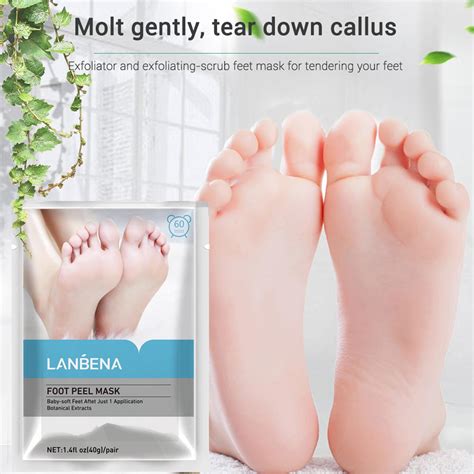 Foot Peel Masks Peeling Remover Soothe Feet for Cracked Feet Treatment ...