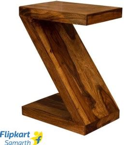 Divine Arts Solid Sheesham Wood Z Shape Bedside End Table Solid Wood ...
