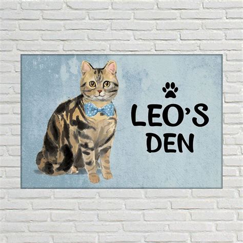 Personalized Cat Name Plate House Signs Boards Kitten Sign India – Nutcase
