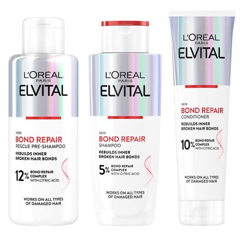 L'Oréal Paris Elvital Bond Repair Pre-Shampoo, Shampoo & Conditioner 150 ml + 2 x 200 ml - 189.95 kr