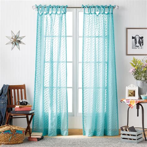 Buy The Pioneer Woman Darling Dot Pole Top Curtain Panel Online at ...