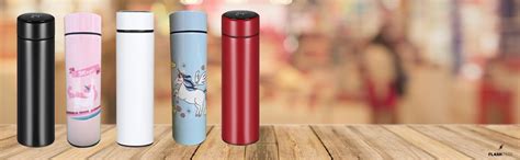 FLASHPICK Double Stainless Steel Wall Smart Flask Vacuum Insulated ...