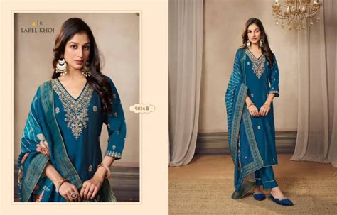 Lable Khoj Gurez Embroidered Top Bottom With Dupatta