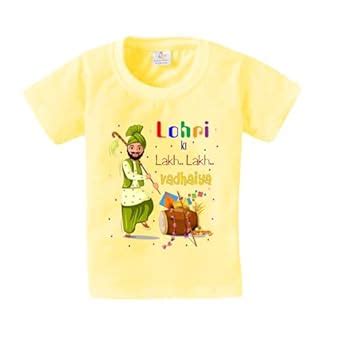 Buy baby wish My First Lohri T-Shirt for Kids Clothes Unisex Pongal ...