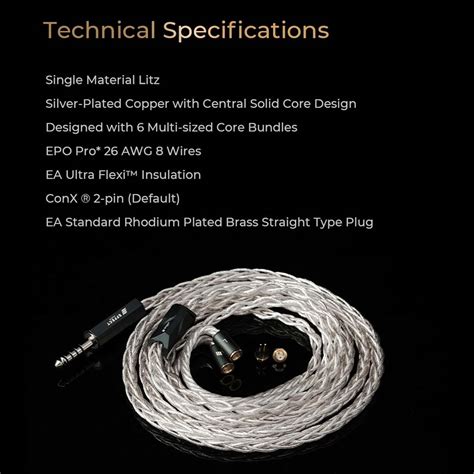 EFFECT AUDIO Cadmus 2 Upgrade Cable For IEM – Concept Kart