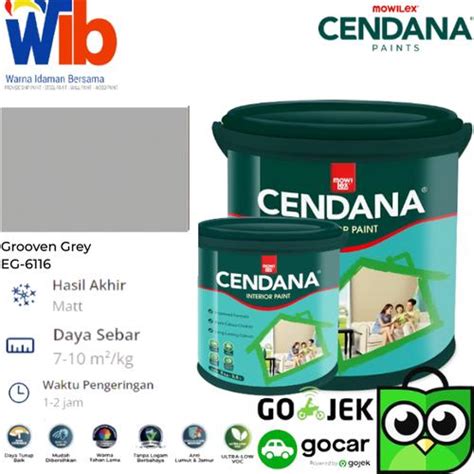Jual CAT TEMBOK MOWILEX CENDANA GROOVEN GREY EG-6116 - 5KG INTERIOR ...