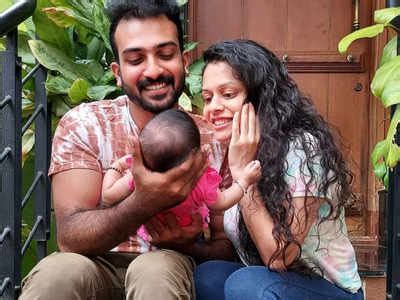 Celebrity couple Amrutha Rammorthy-Raghu names their baby girl Dhruthi ...
