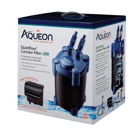 Aqueon Quiet Flow Canister Filter up to 55 Gallon Aquarium : Amazon.in ...