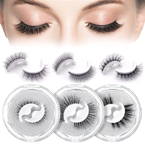 Amazon.com: Self Adhesive Eyelashes, Reusable Self Adhesive False ...