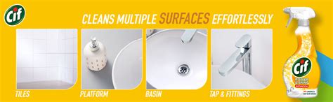 Cif Bathroom Cleaning Spray, Easy Dirt Removal, 450 ml : Amazon.in ...