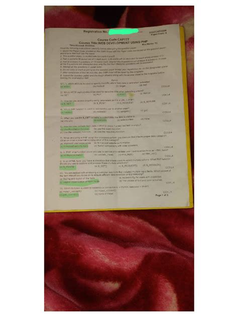 Image result for PHP with MySQL Old Question Paper