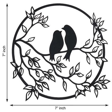 Webelkart® Premium Laser Cut Wooden Tree With sparrow Wall Hanging for ...