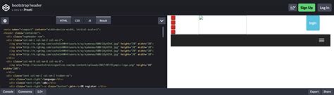 Image result for Bootstrap Header Design