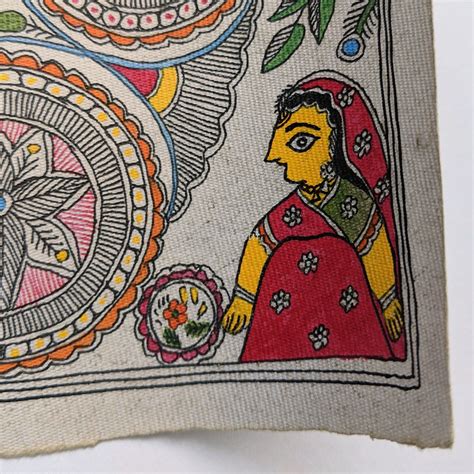 Popular Kohbar Art from Madhubani Bihar | Hand painted | Buy on ...