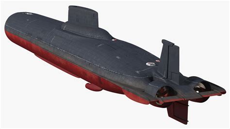 3D model Akula Project 941 Typhoon Class Ballistic Missile Submarine ...