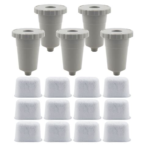 12 Pack Water Filter Cartridges, 5 Replacement Coffee Filter Sets ...