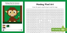 Lion Pixel Art Template
