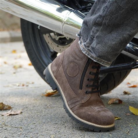 Cherry Brown High Ankle Suede Leather – xzizt