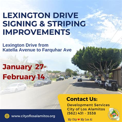 Lexington Drive Signing and Striping Project | Los Alamitos, CA