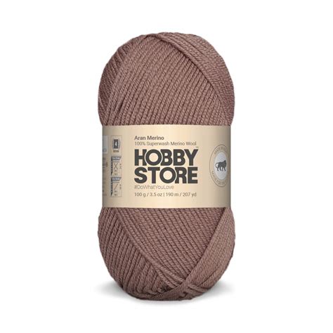 Aran Merino Wool by Hobby Store - Mauve AM003 – Magic Needles