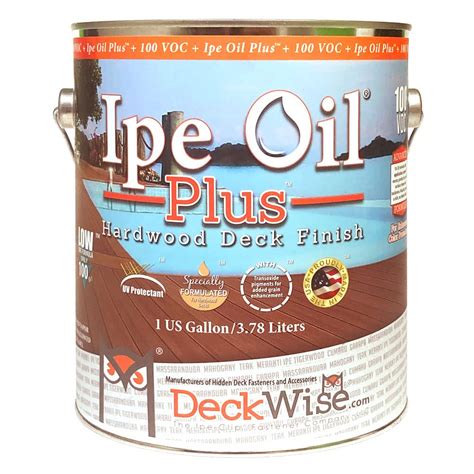 Buy DeckWise Ipe Oil Plus Hardwood Deck Semi-Transparent 100 VOC ...