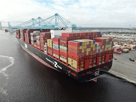 ZIM upsizes four vessels on 2M Jacksonville service, largest container ...
