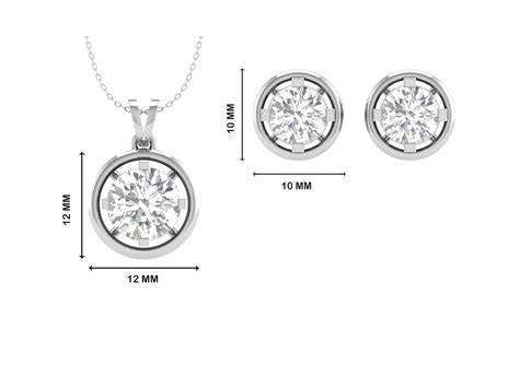 Gold Aureole Round Jewellery Set For Her | Orionz Jewels