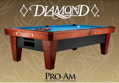 Amazon.com : Diamond Pro Am 9 Foot Pool Table : Sports & Outdoors
