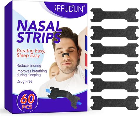 Amazon.com: Extra Strength Nasal Strips for Snoring Relief, 60 Ct, Nose Strips for Breathing ...