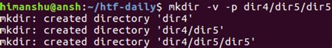 Image result for Mkdir Command Examples