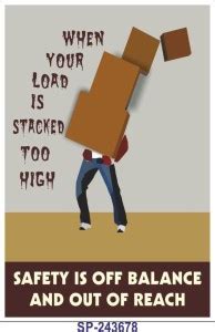 SignageShop Safety is off balance and out of reach Poster Emergency ...