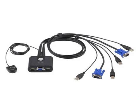 KVM Switches - Aten CS22U (2-Port USB VGA Cable KVM Switch with Remote ...