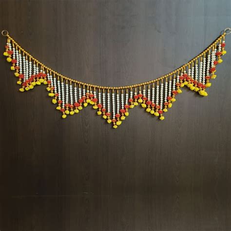 Buy MYGIFTYSHOP Handmade Door Hanging Moti Latkan Style Bandarwal Toran ...