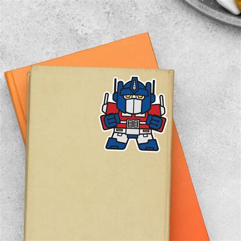 Transform Your Style with our Miniature Optimus Prime Sticker - Perfect ...