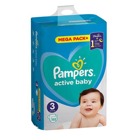 Pelene za bebe active baby mega box 3 midi Pampers 4377 | Volim svoj dom