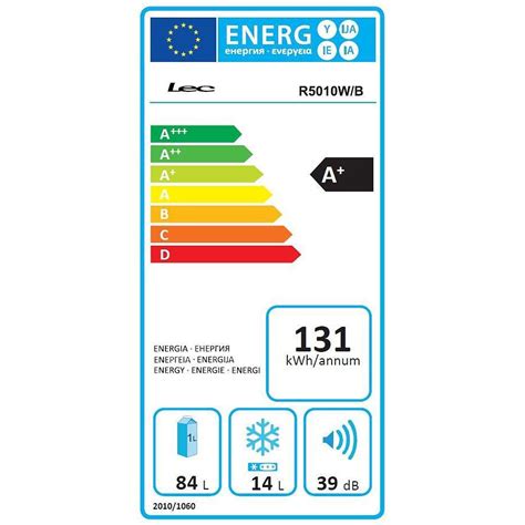 LEC R5010W Undercounter Freestanding Fridge with Ice Box, A+ Energy ...